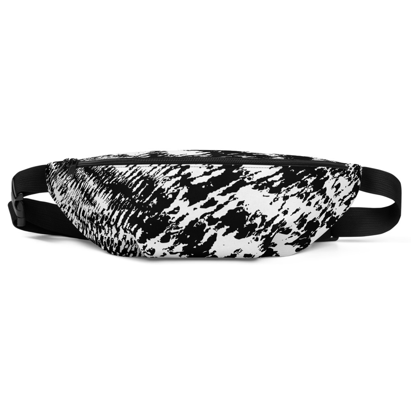 Black & White Anti-Recognition Pattern Fanny Pack