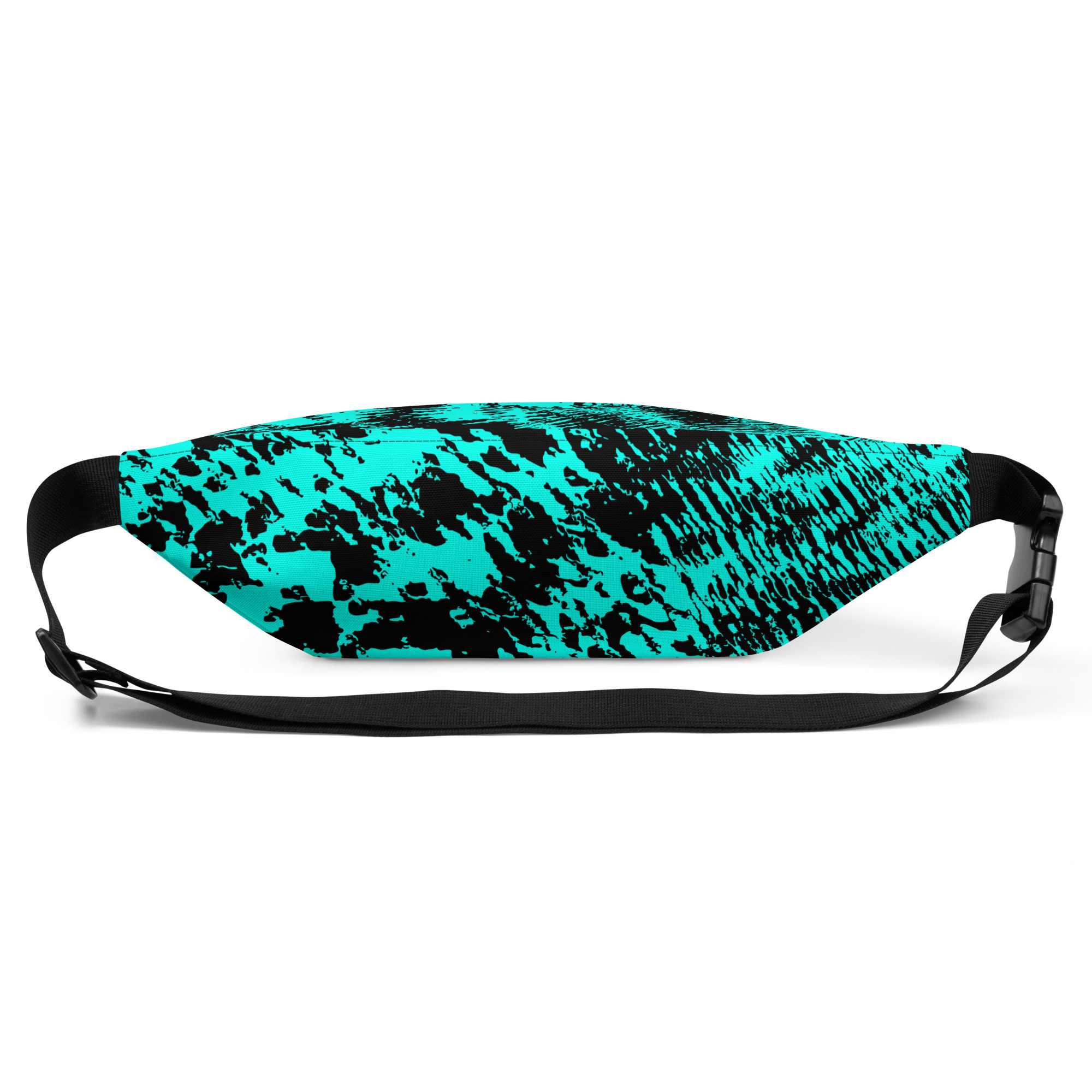 Neon Teal Anti-Recognition Pattern Fanny Pack