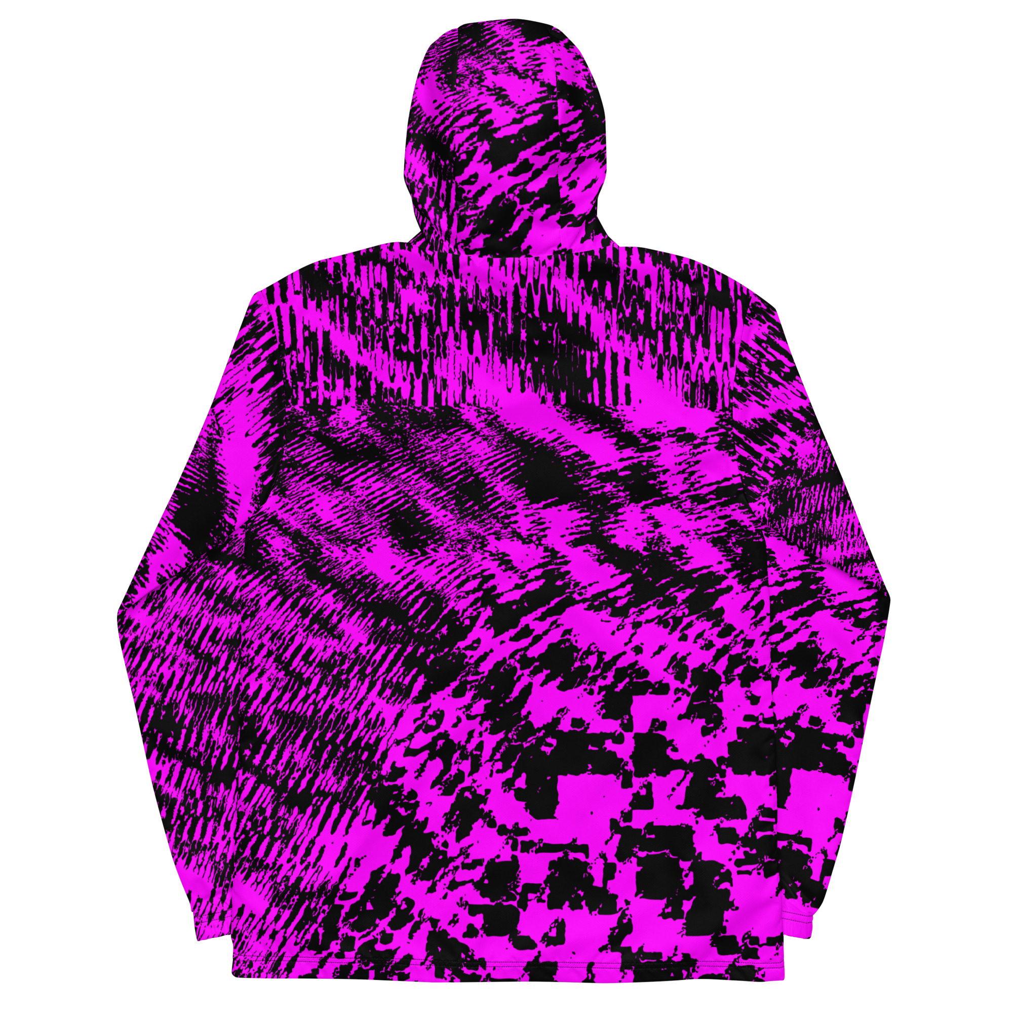 Neon Violet Anti-Recognition Pattern Windbreaker
