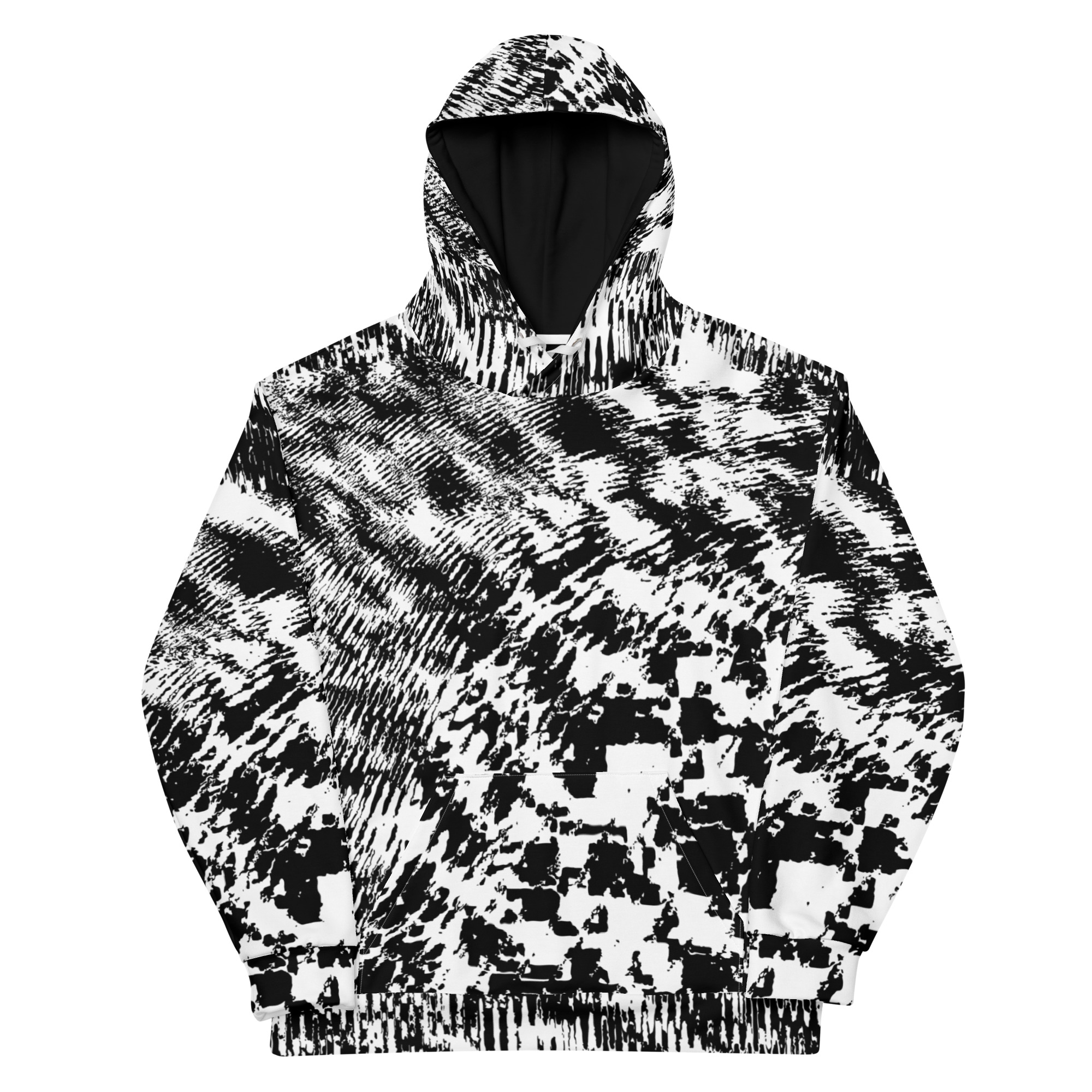 Black & White Anti-Recognition Pattern Hoodie