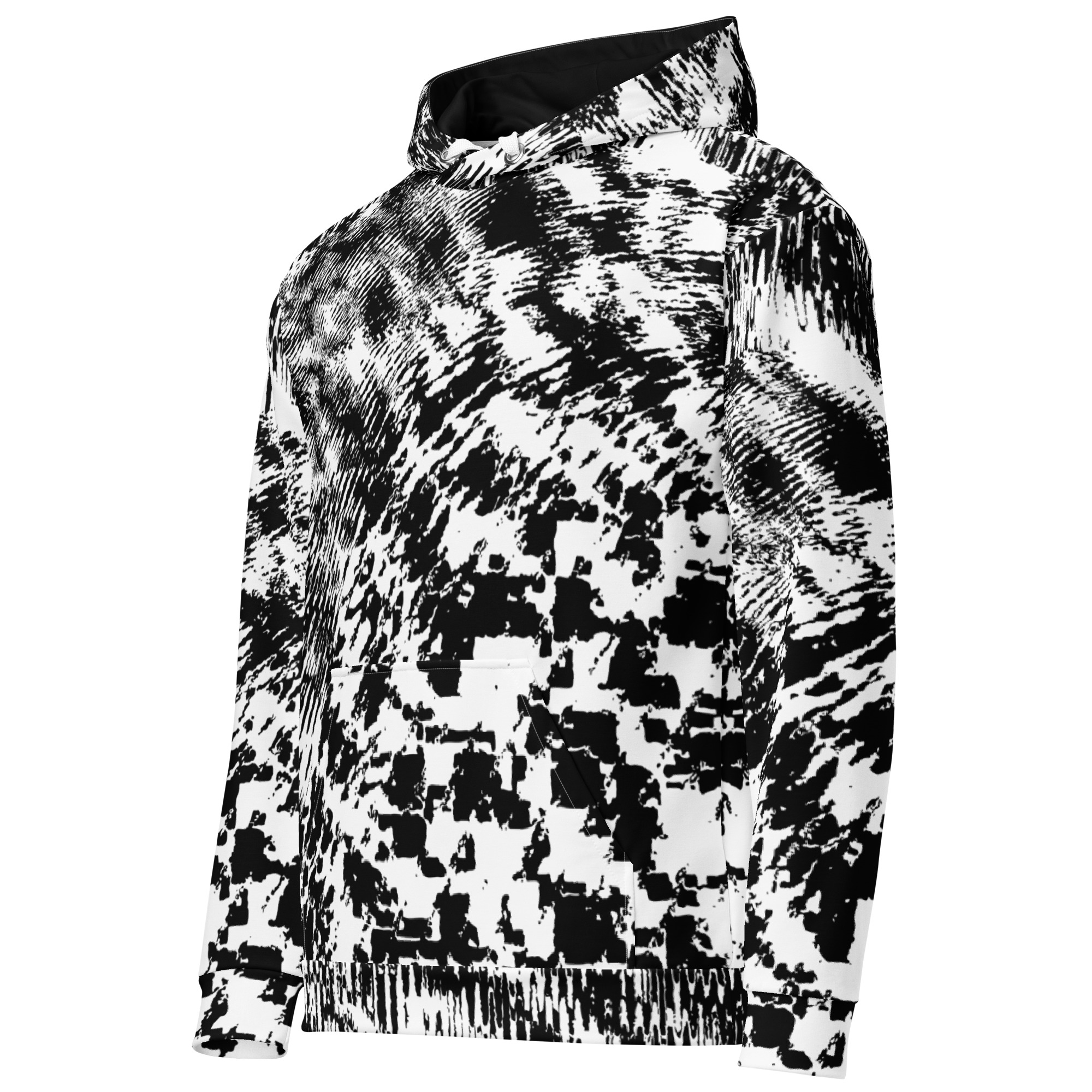 Black & White Anti-Recognition Pattern Hoodie