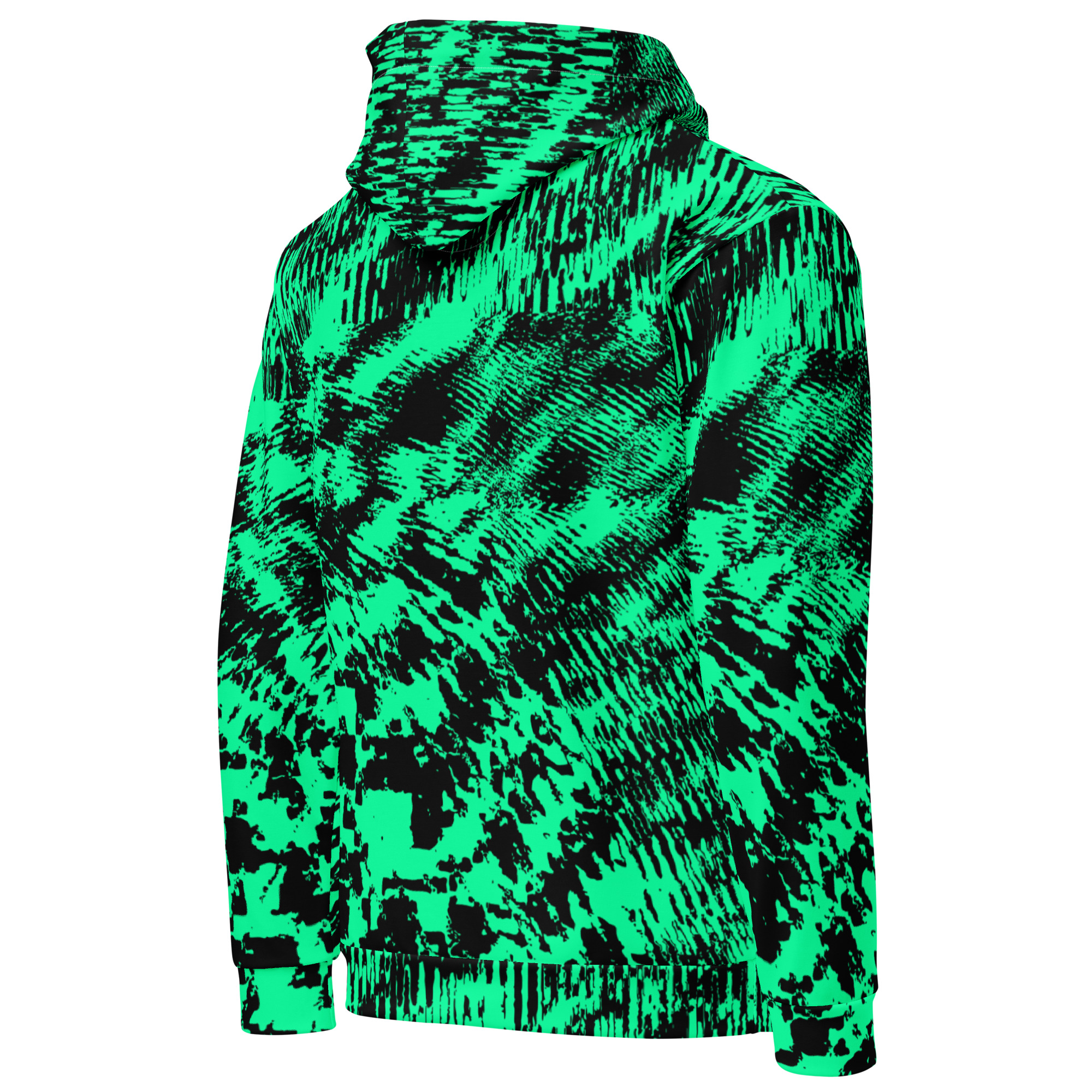 Neon Green Anti-Recognition Pattern Hoodie