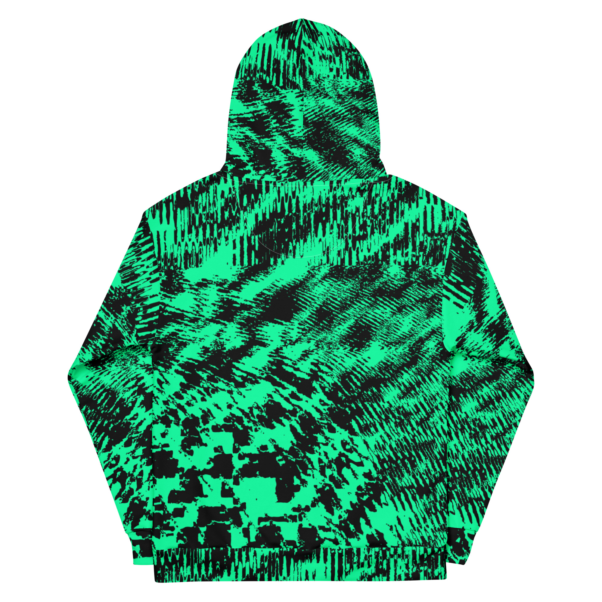 Neon Green Anti-Recognition Pattern Hoodie