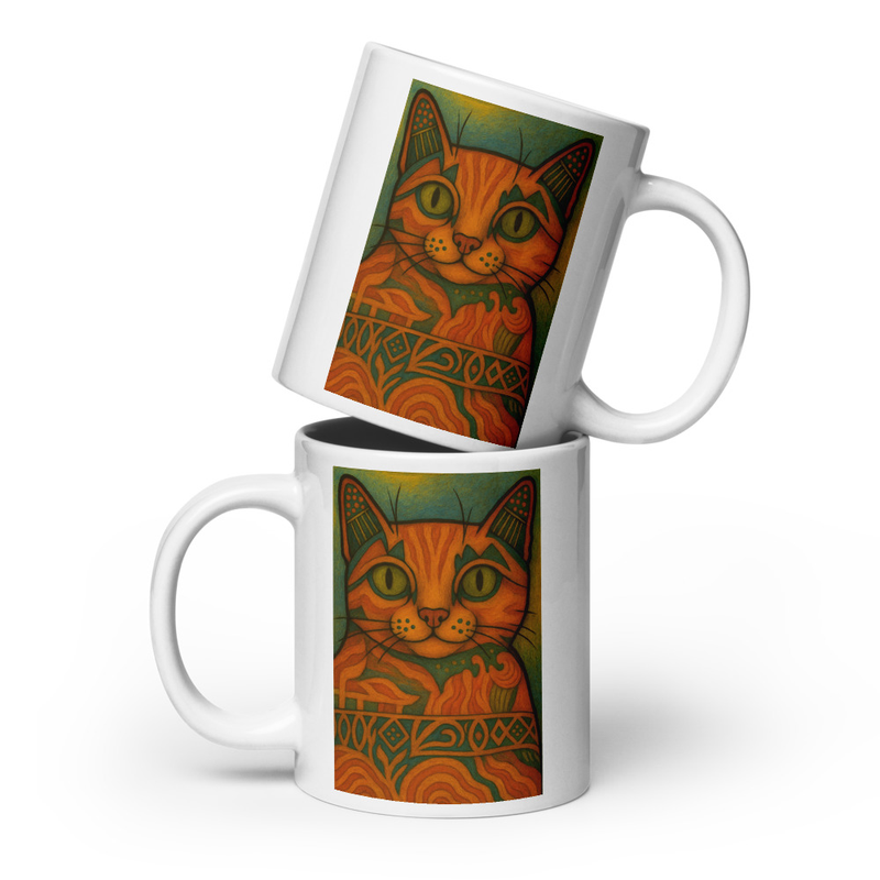 Taza blanca brillante: Criatura de la Búsqueda