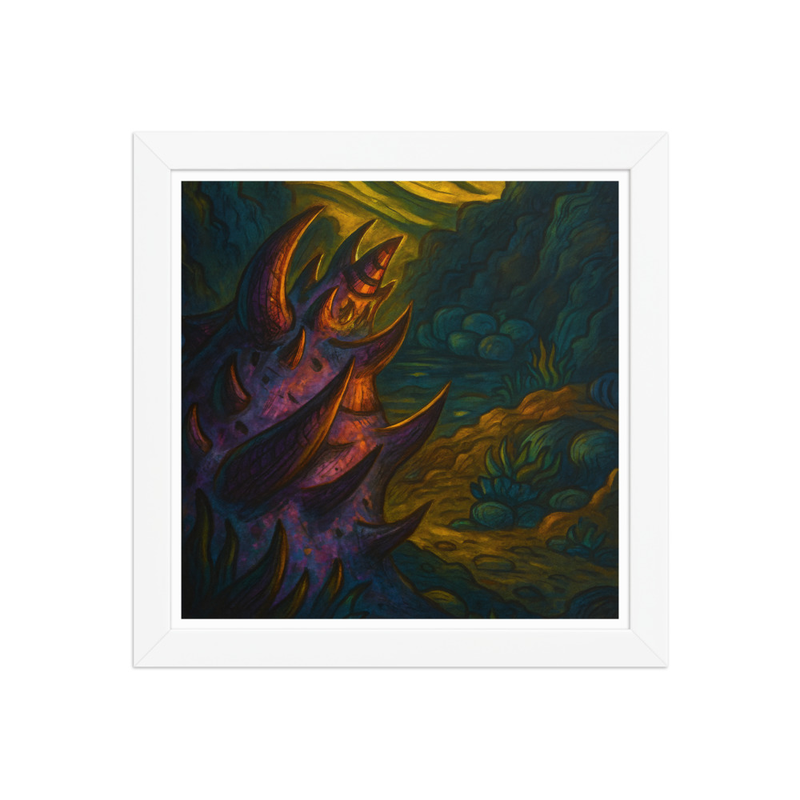 Póster enmarcado: Criatura de la Soledad