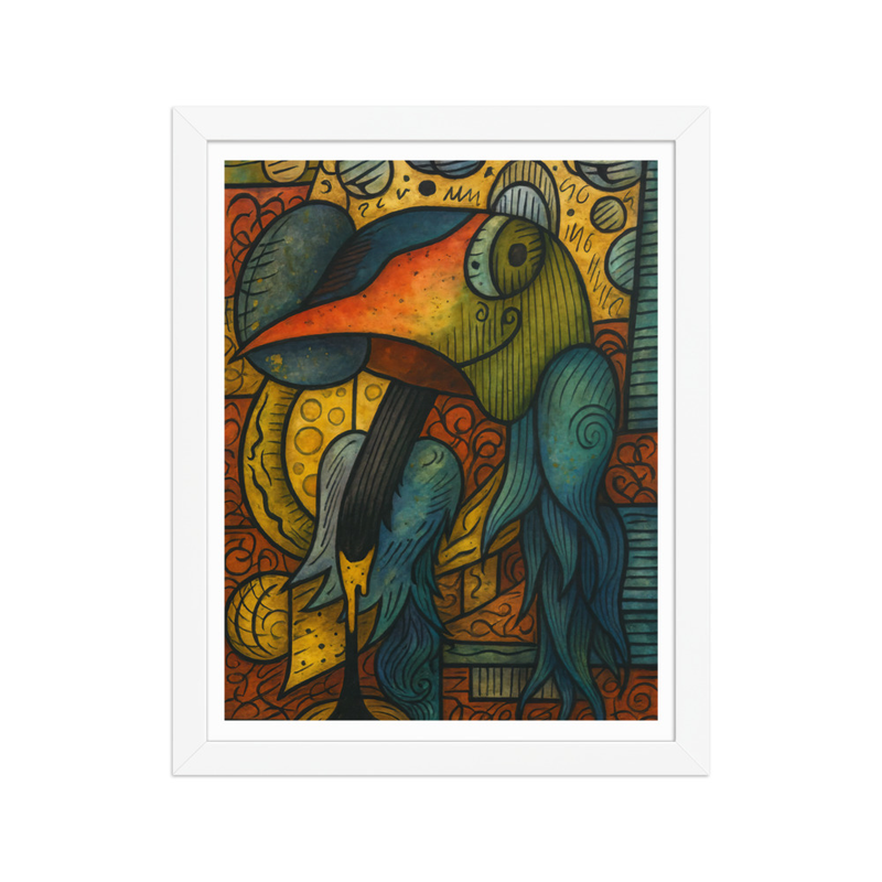 Póster enmarcado: Criatura de la Creatividad