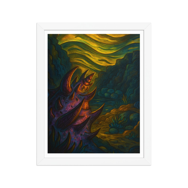 Póster enmarcado: Criatura de la Soledad