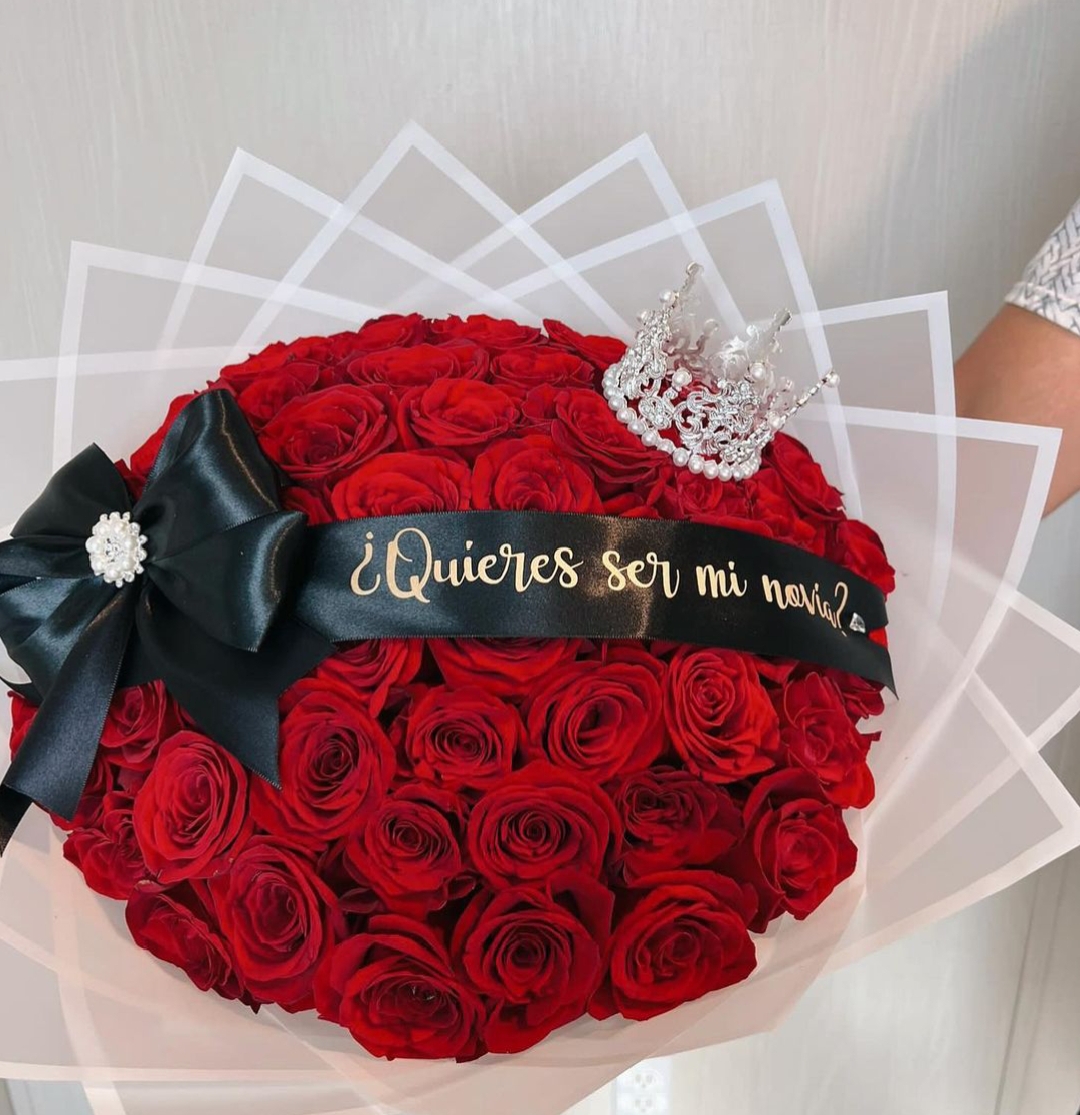 Arreglo Rosas ¿Quieres ser mi novia?