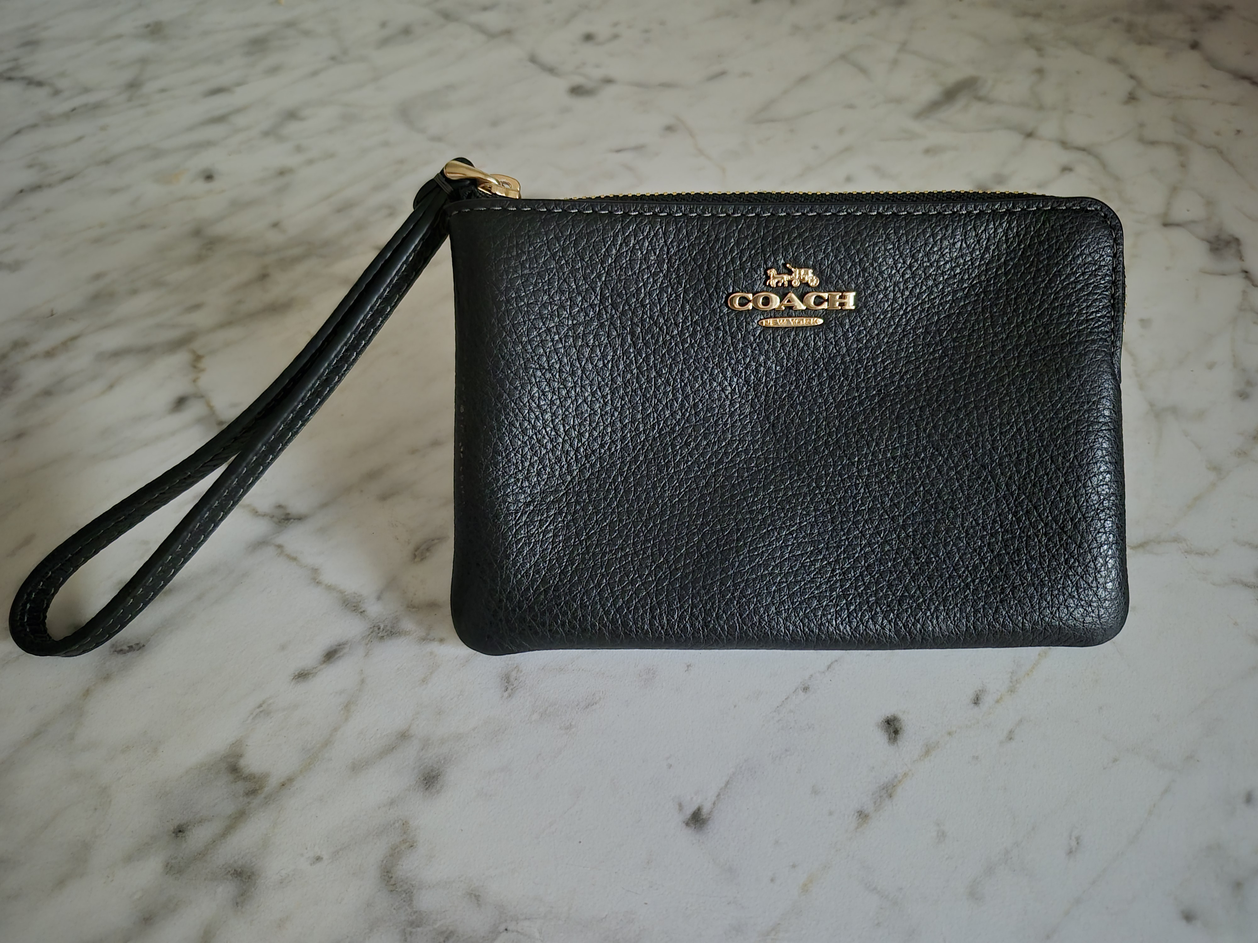 Cartera de Muñeca Coach Negro Original