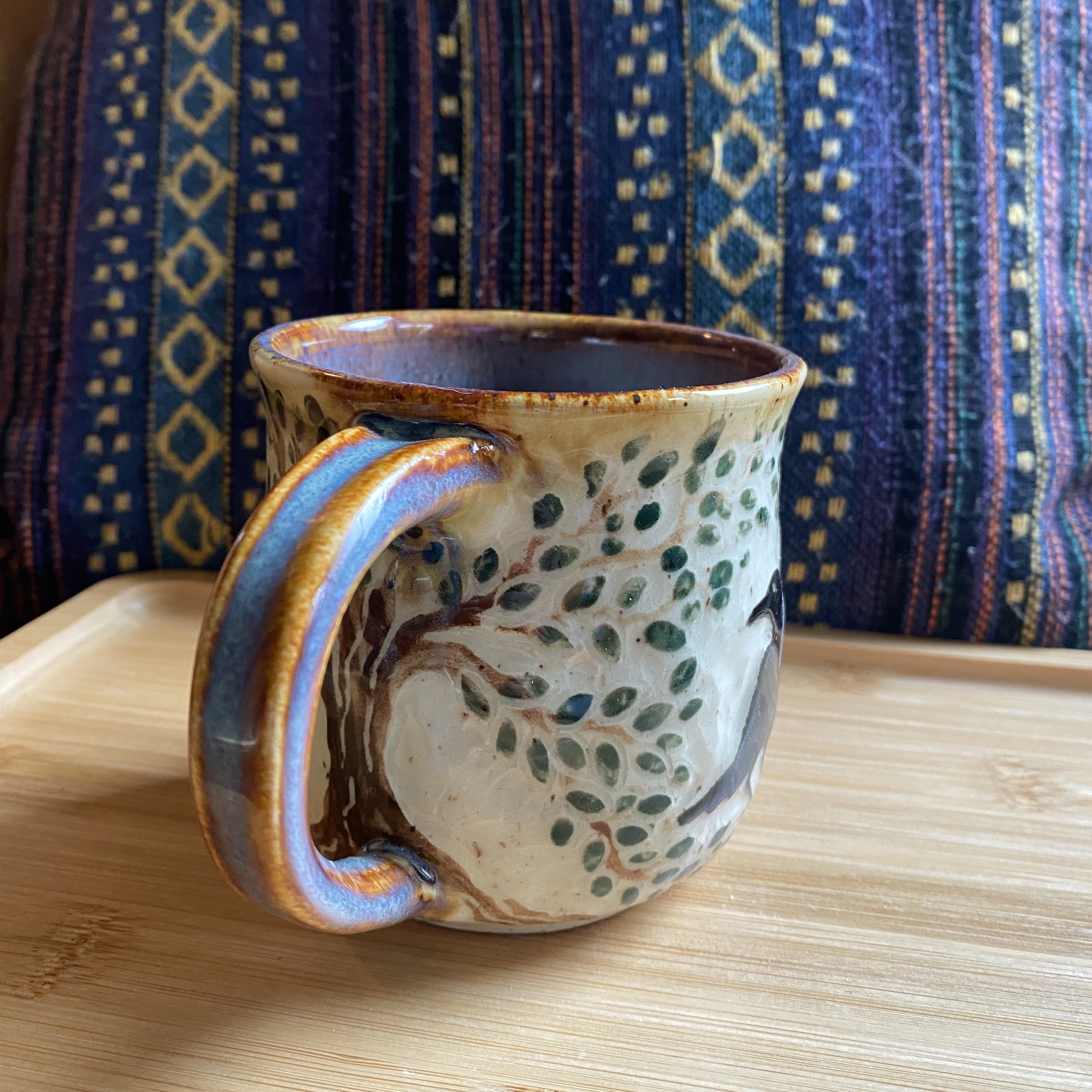 Handmade Crows and Trees Mug, 14oz