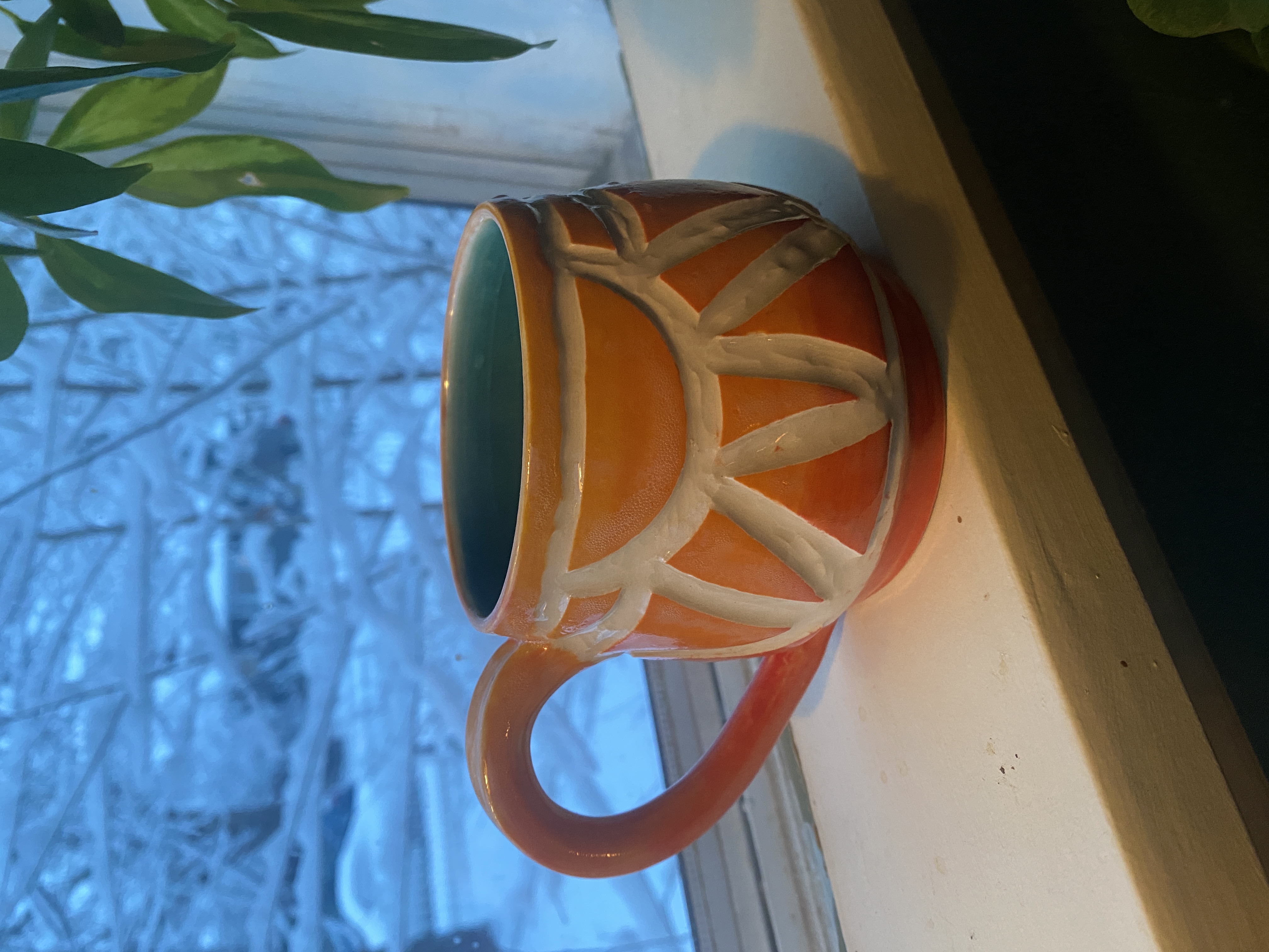 Handmade Sunshine Mug, 12 oz