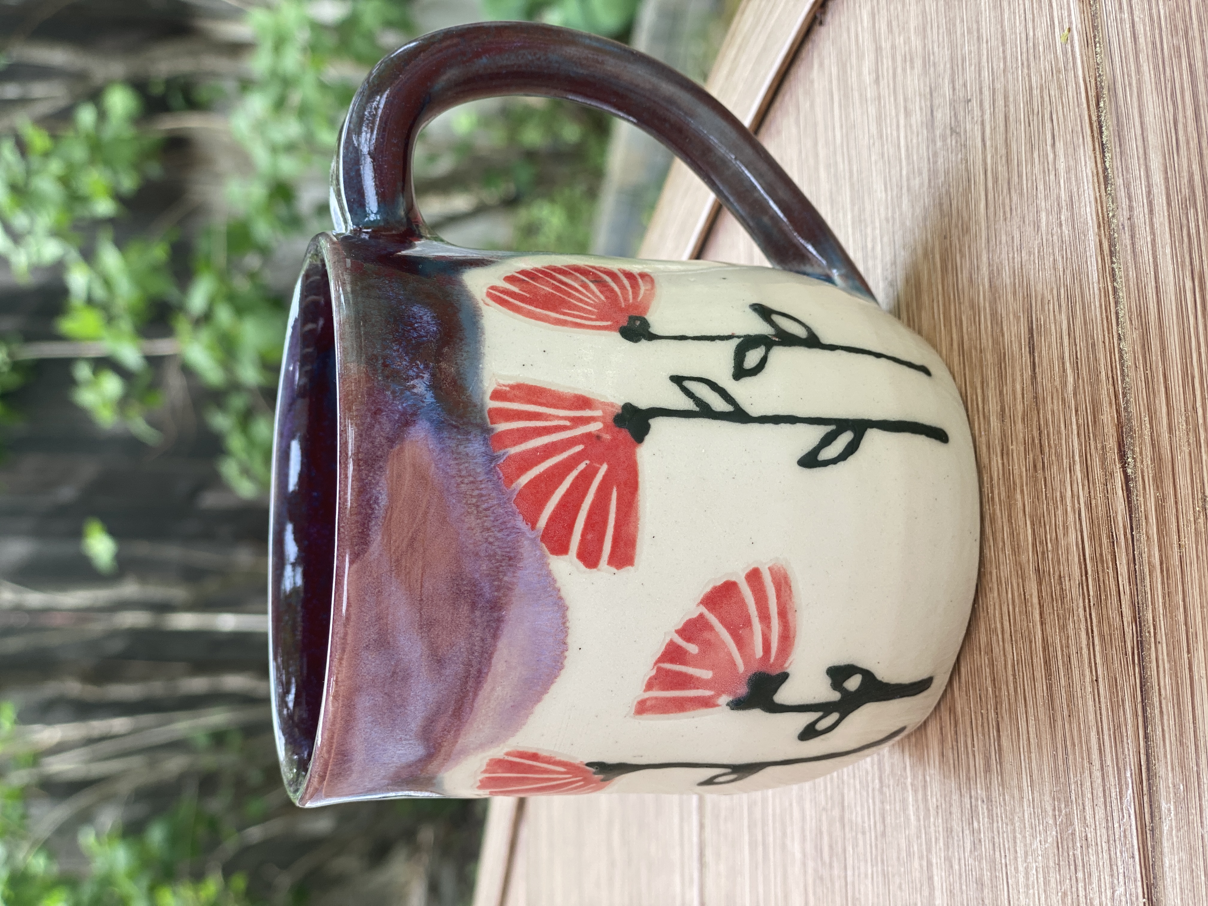 Flowers mug, 12 oz