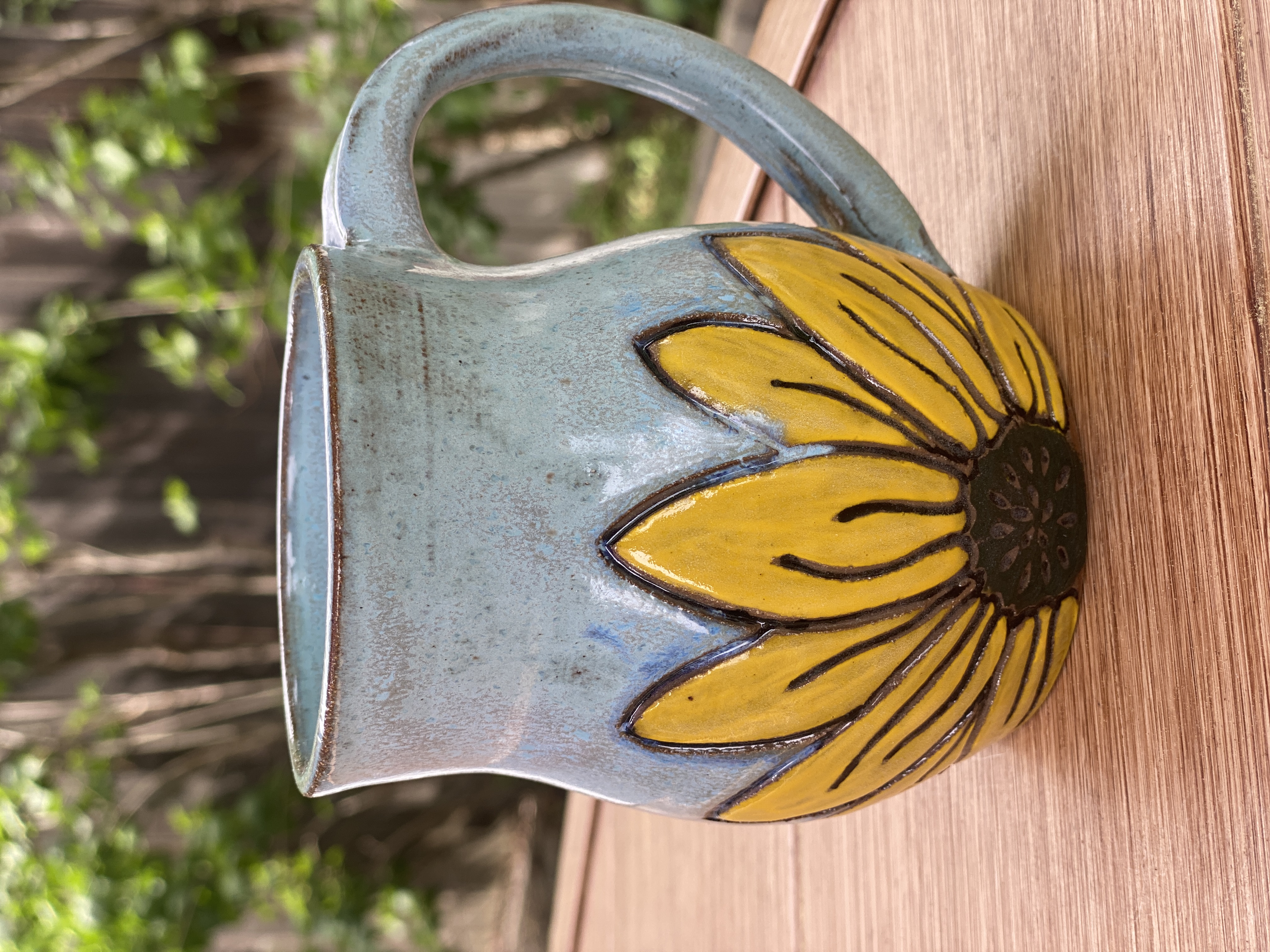 Sunflower Mug, 14 oz