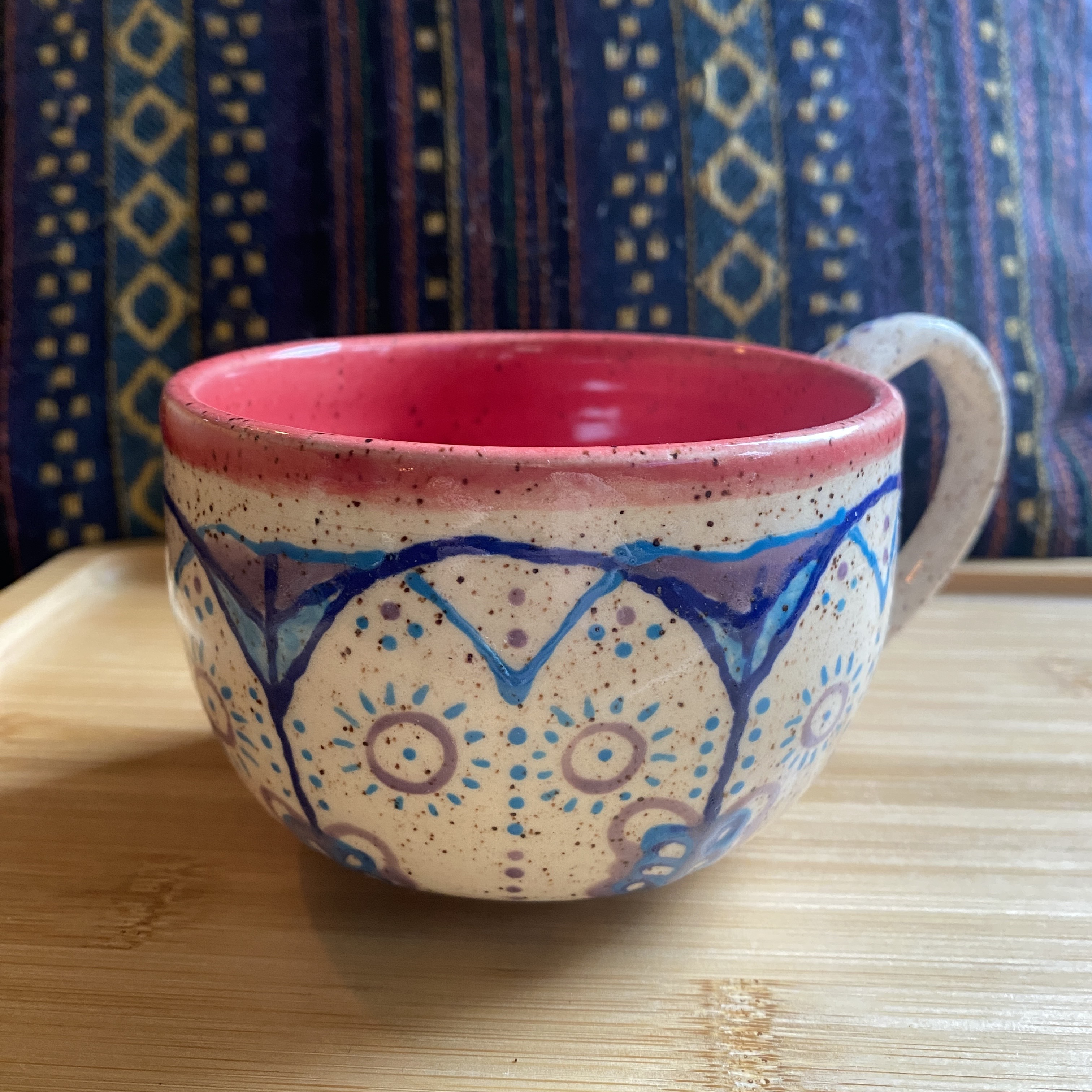 Handmade Multicolored Mug, 12oz