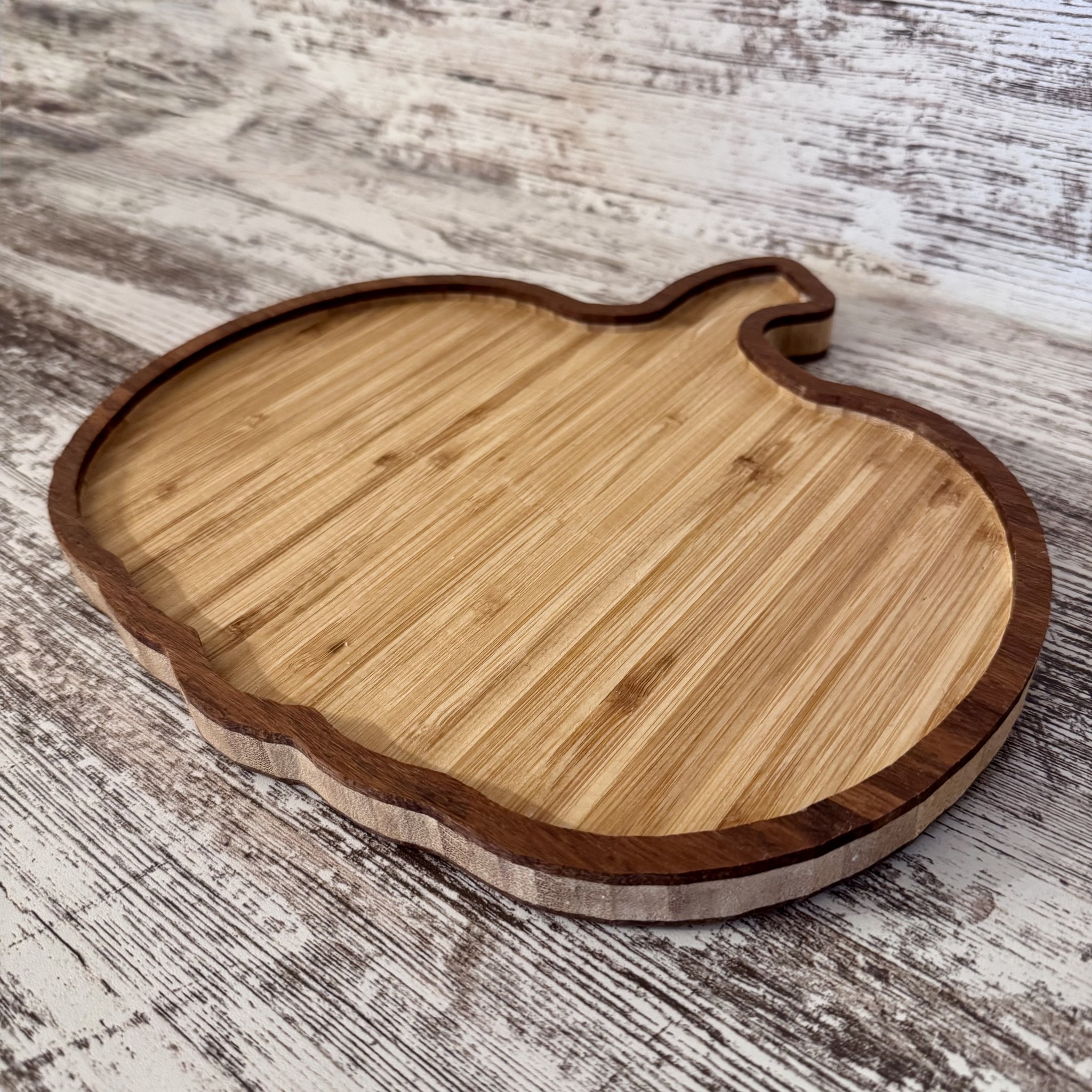 Pumpkin Bamboo Charcuterie Board
