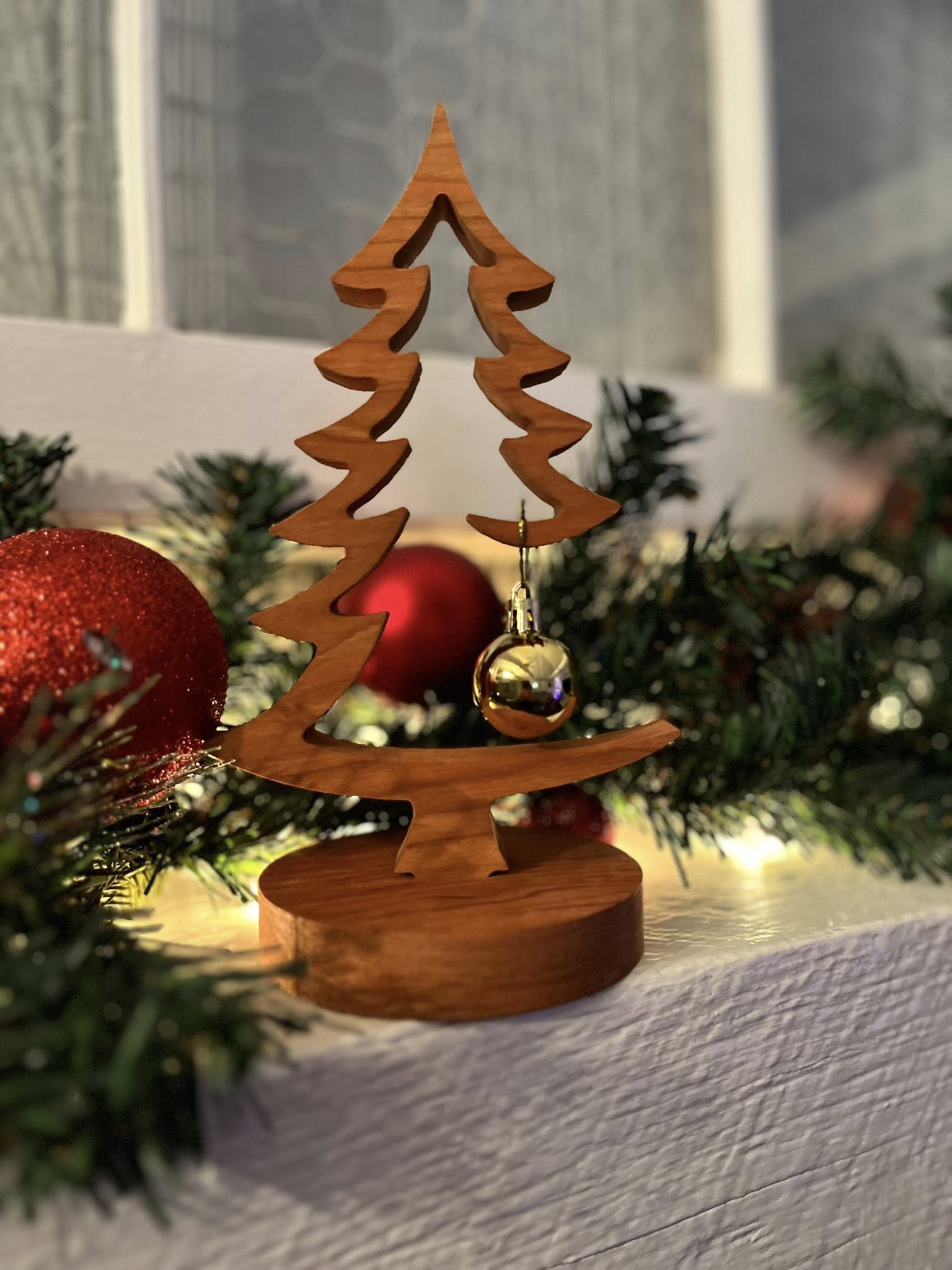 Wooden Christmas Tree Ornament Stand #3