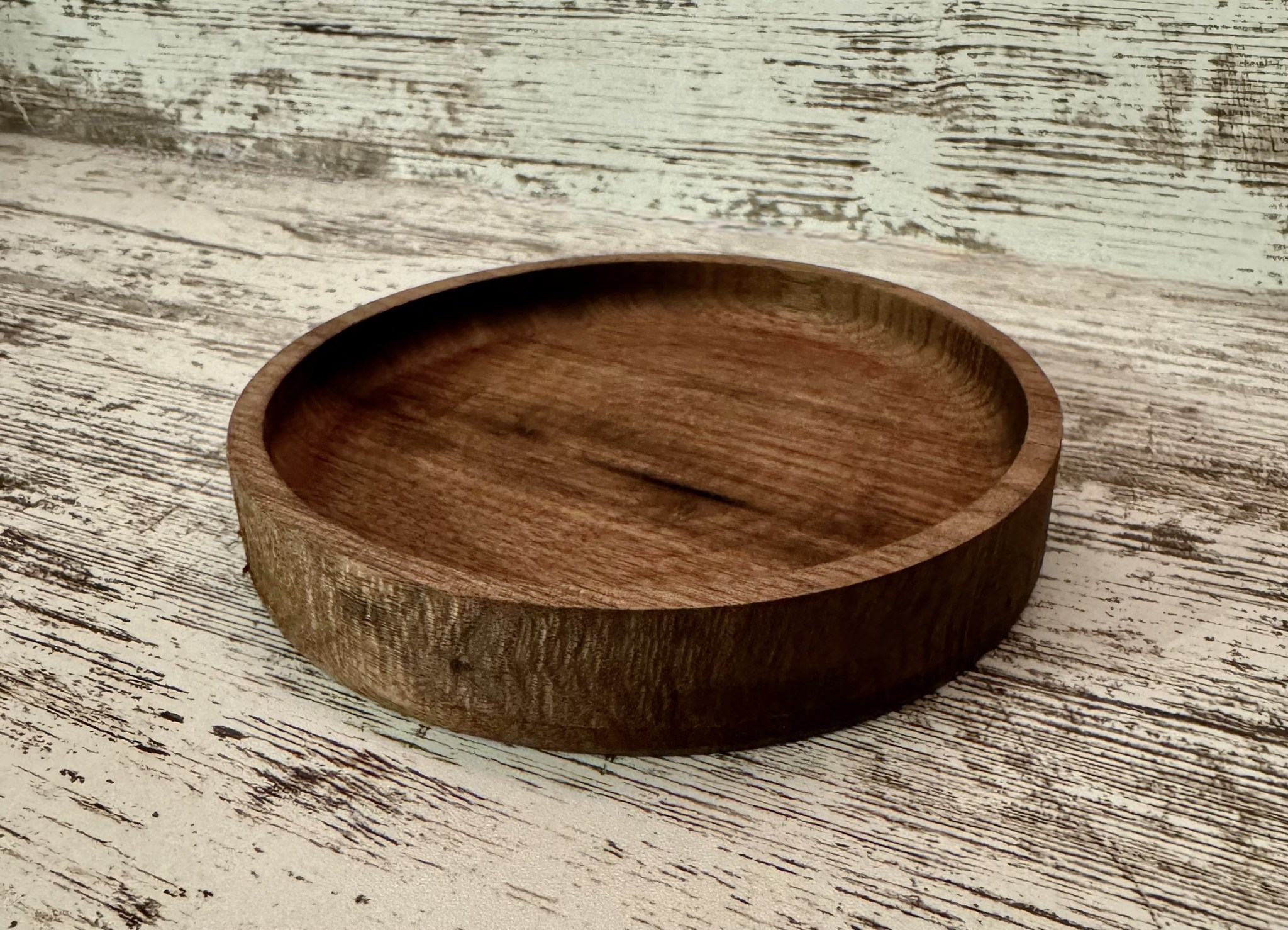 Round Walnut catchall