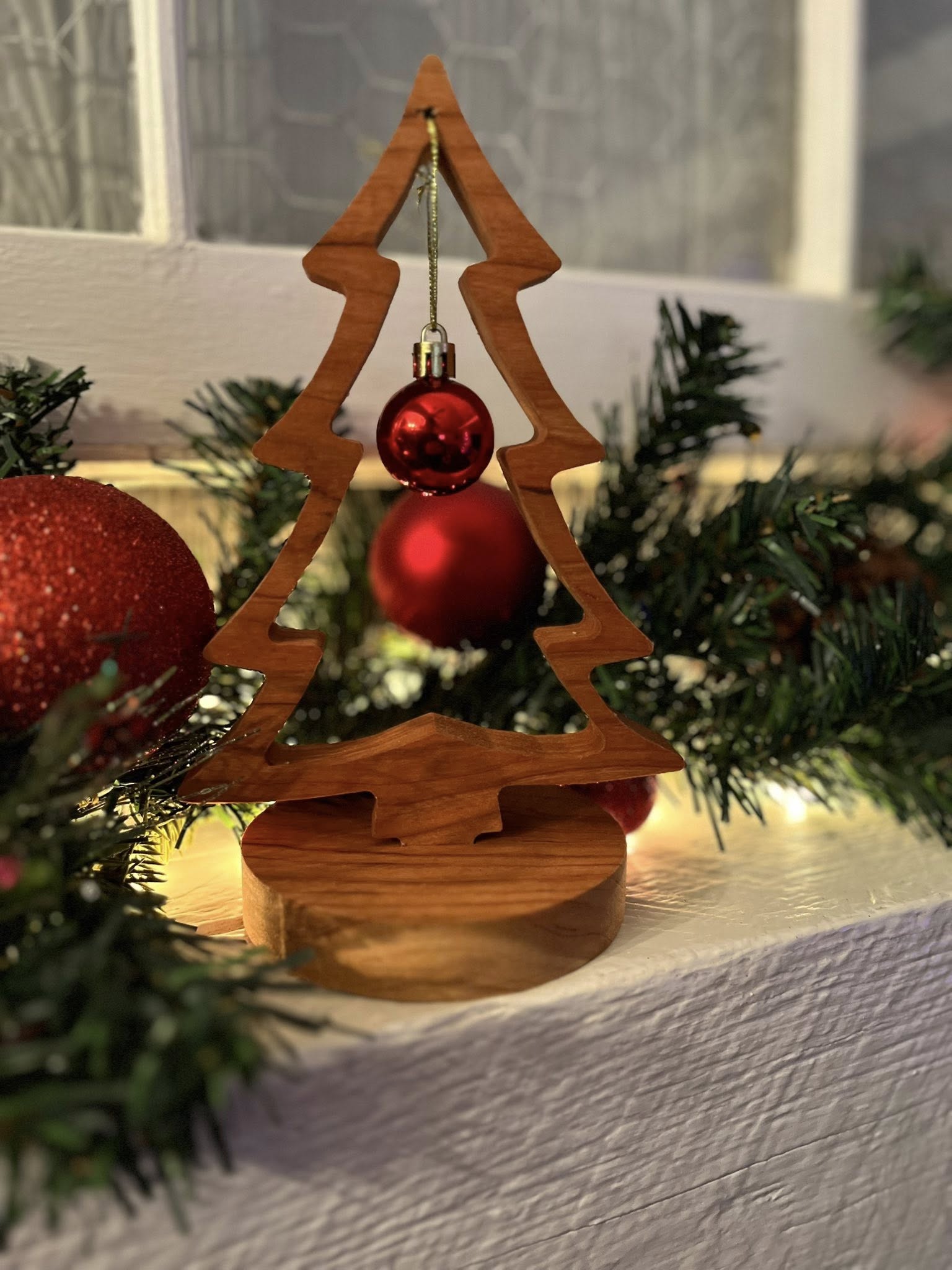 Wooden Christmas Tree Ornament Stand #1