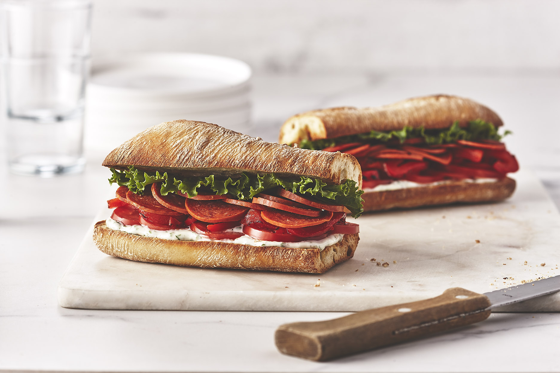 Pepperoni and Cheese Sandwich