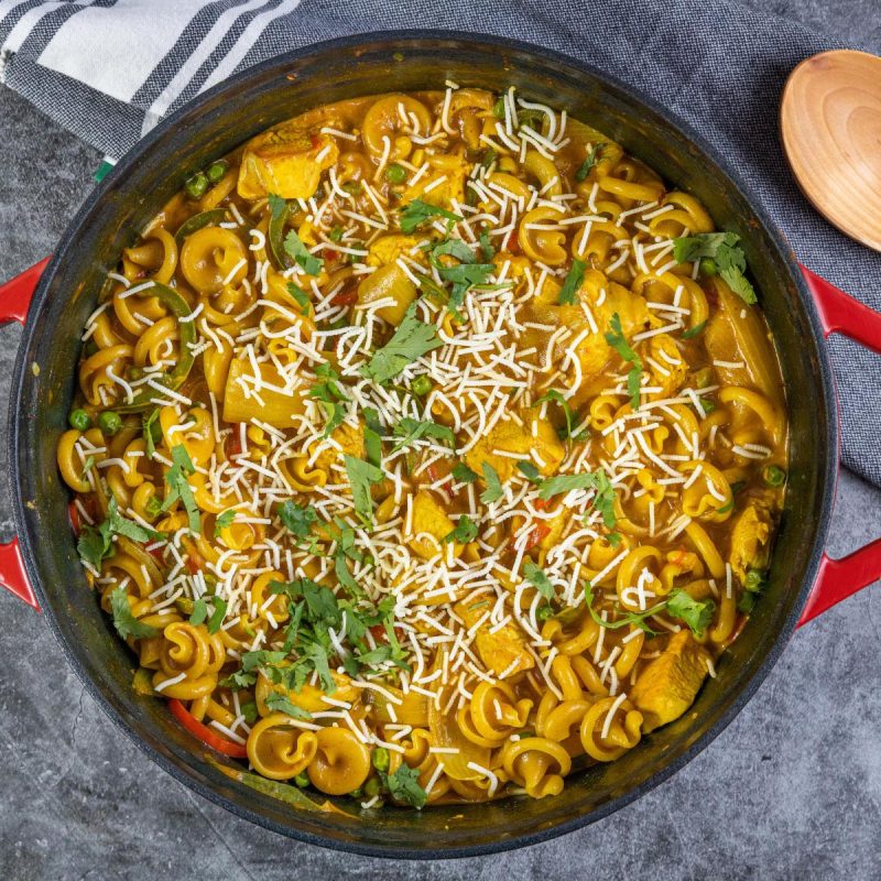 Maple Curry Chicken Pasta