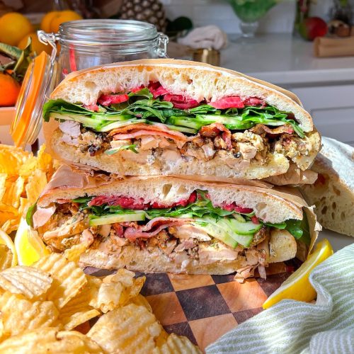 Chicken Bacon and Cheddar Sandwich