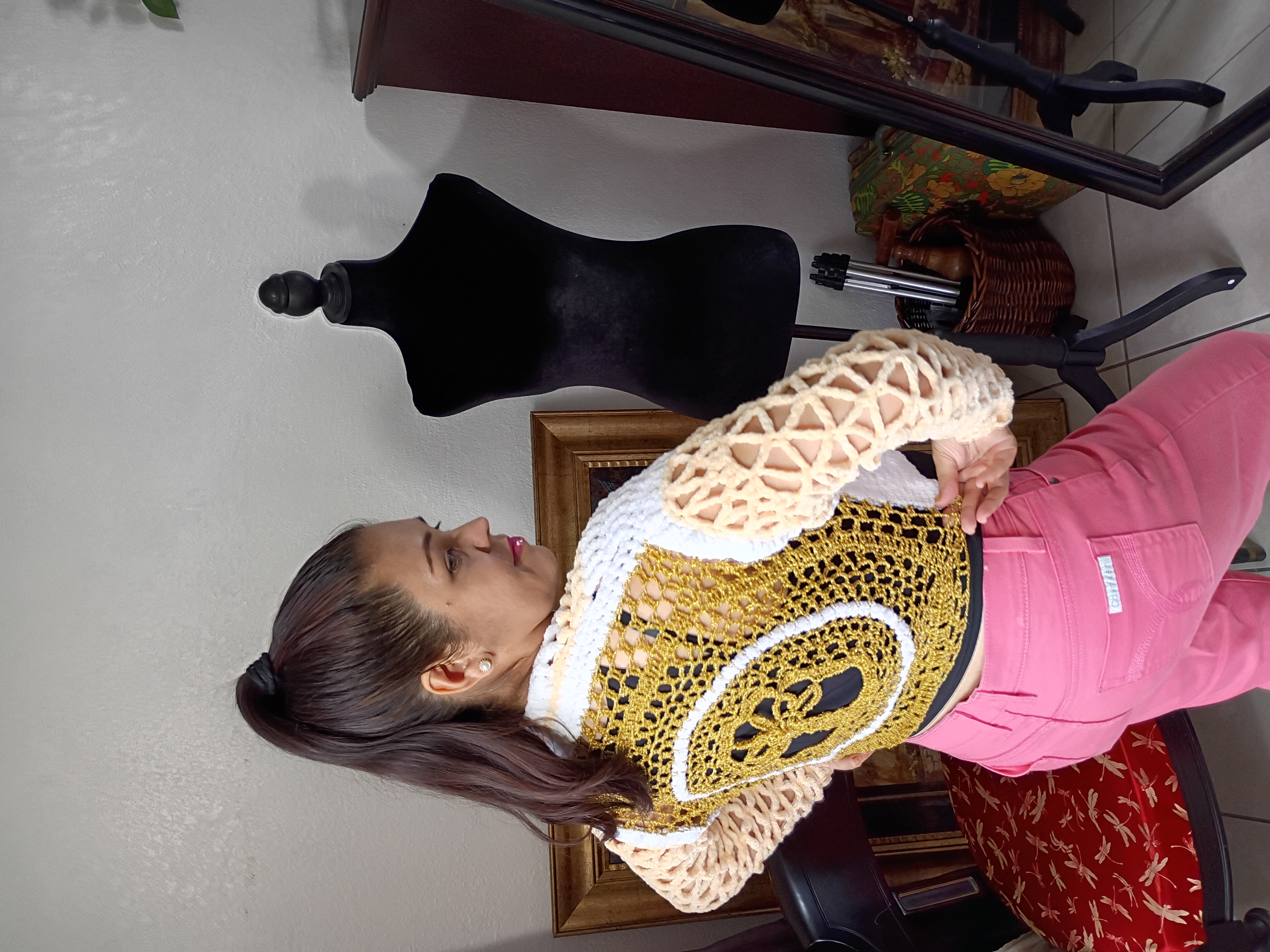 Tree if Life Crochet Jacket Written Pattern Download with Picture explanation 