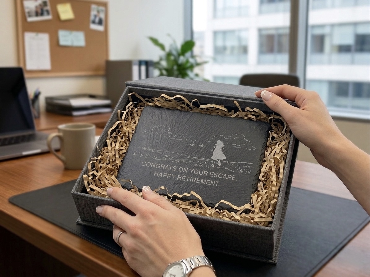 Retirement Congratulations Slate Plaque