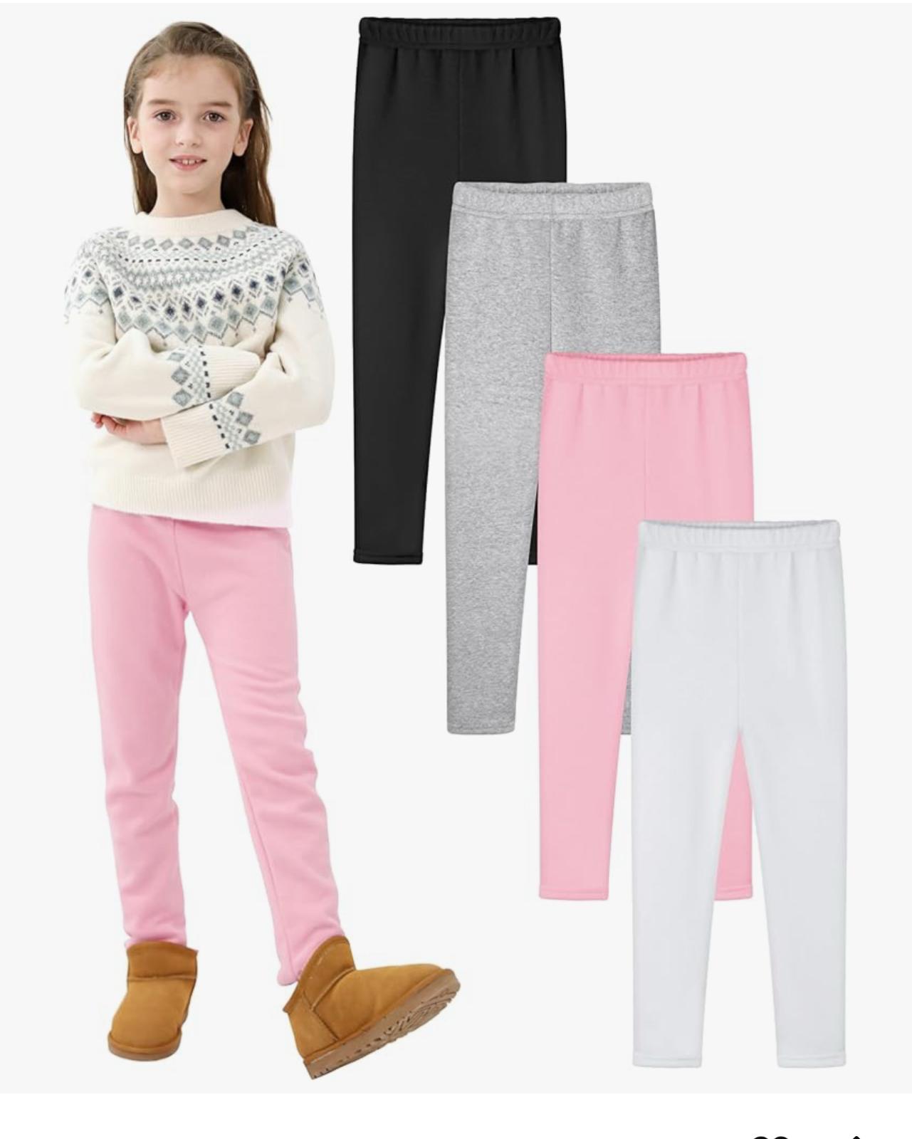 Girls' Fleece Lined Leggings