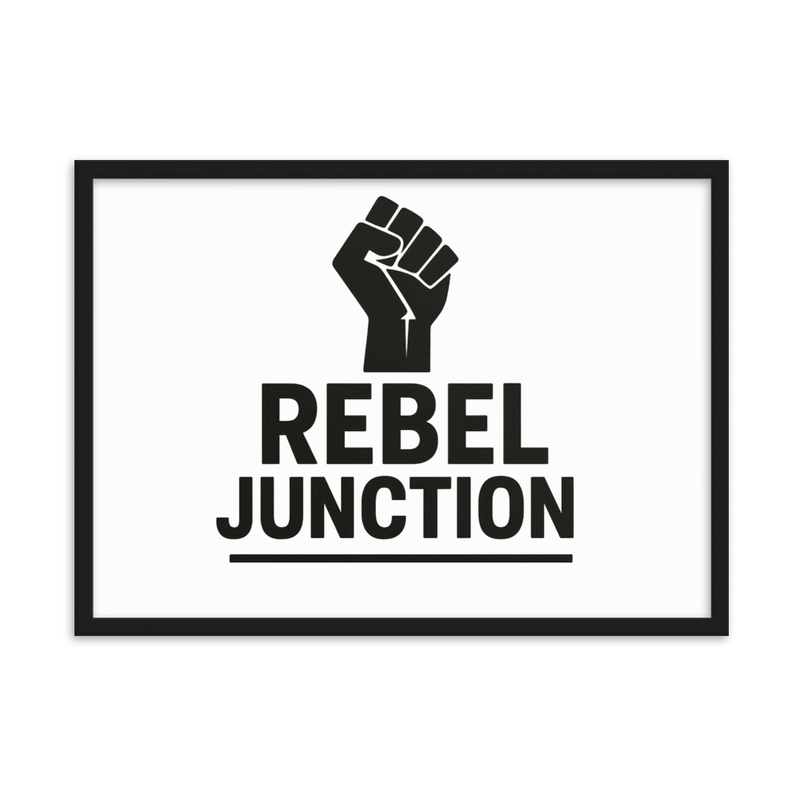 Framed matte paper poster Rebel Junction