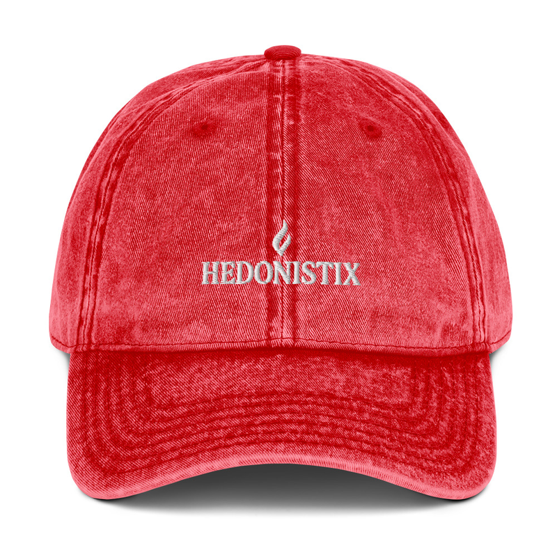 Vintage Cotton Twill Cap -  HEDONISTIX Embroidered