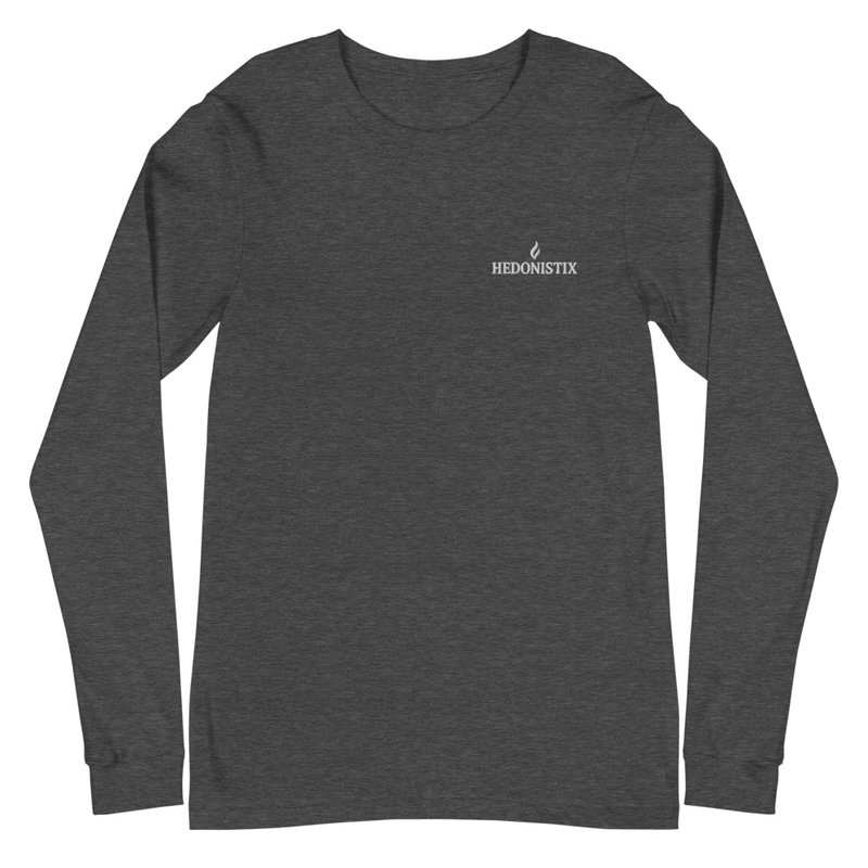 Unisex Long Sleeve Tshirt HEDONISTIX Embroidered