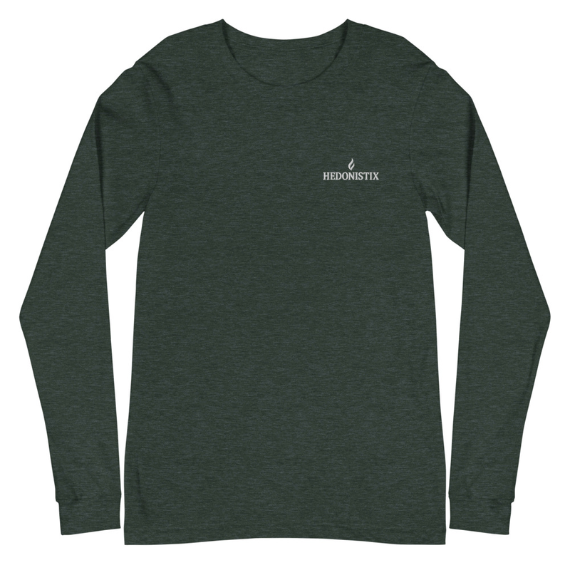 Unisex Long Sleeve Tshirt HEDONISTIX Embroidered