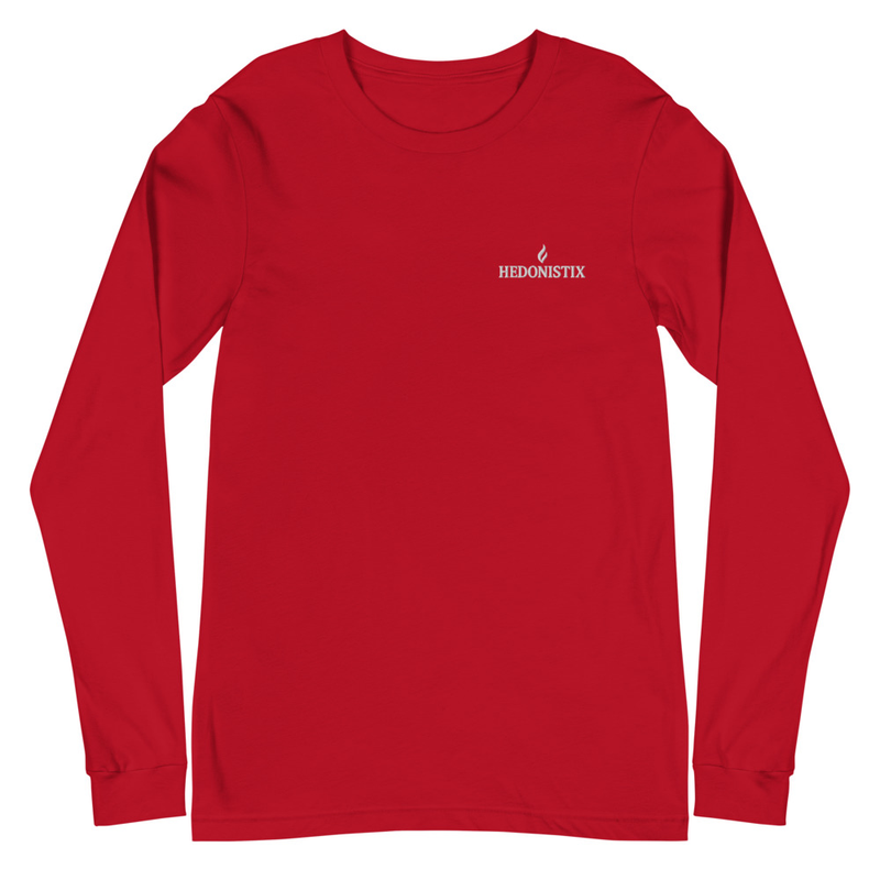 Unisex Long Sleeve Tshirt HEDONISTIX Embroidered