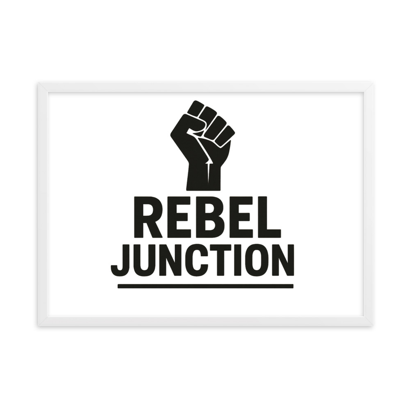 Framed matte paper poster Rebel Junction