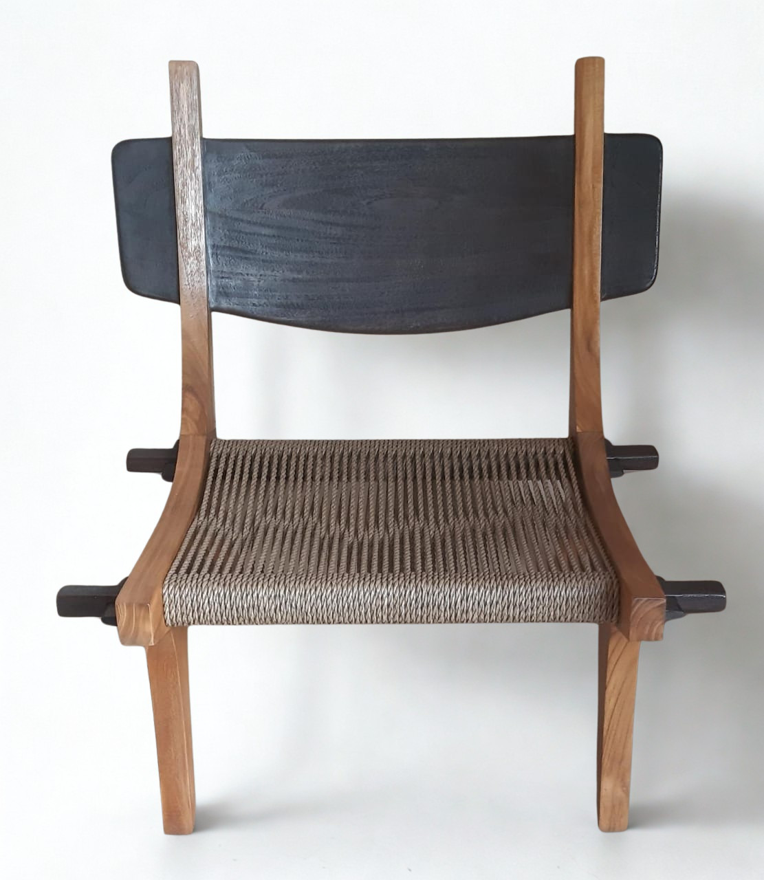 Modern Woven Sythentic rattan with wooden chair