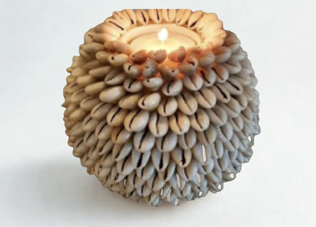 Shell Decor Candle Holder