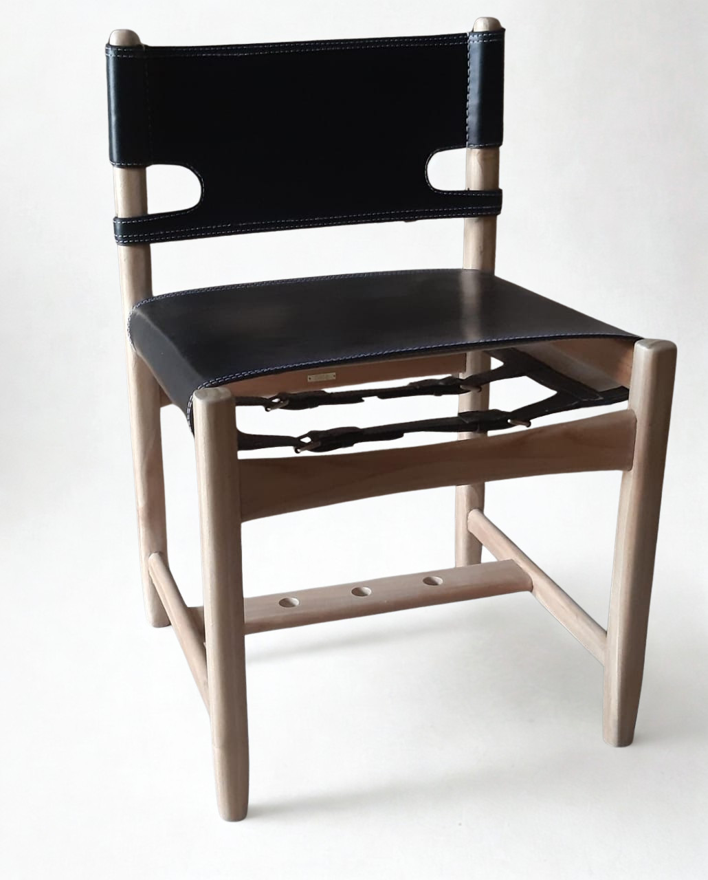 Scandinavian Leather Strap Chair