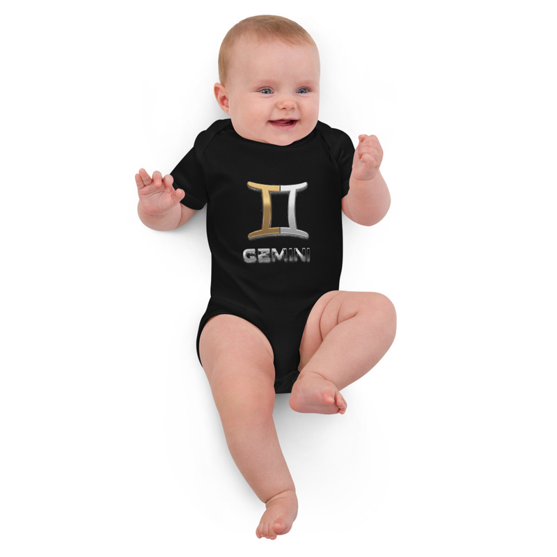Gemini Organic cotton baby bodysuit