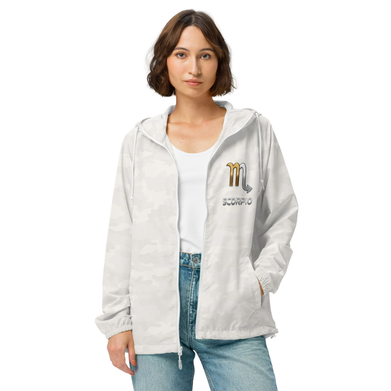 Scorpio Unisex lightweight zip up windbreaker