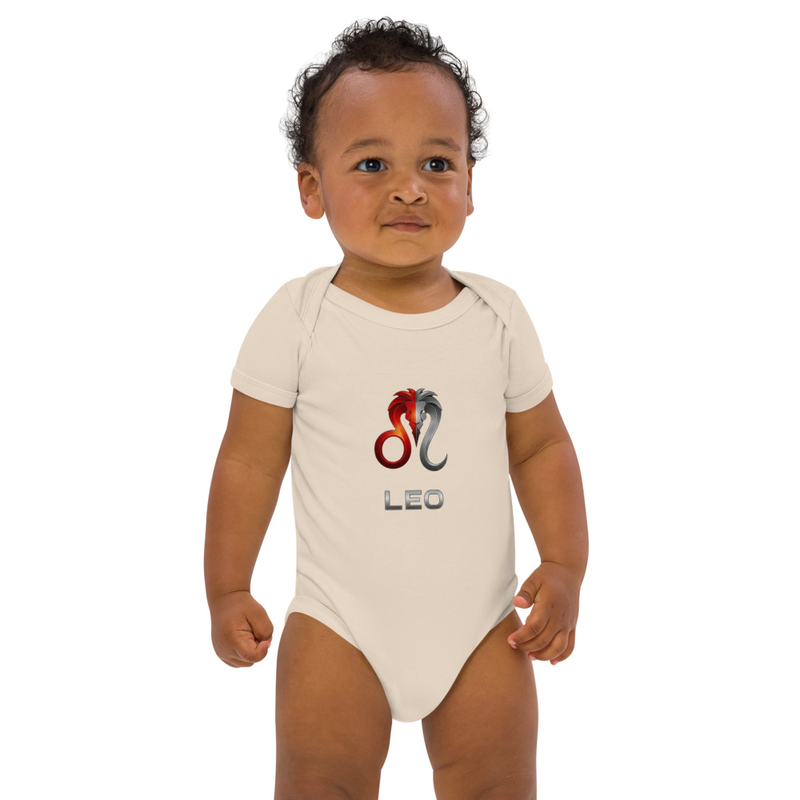 Leo Organic cotton baby bodysuit