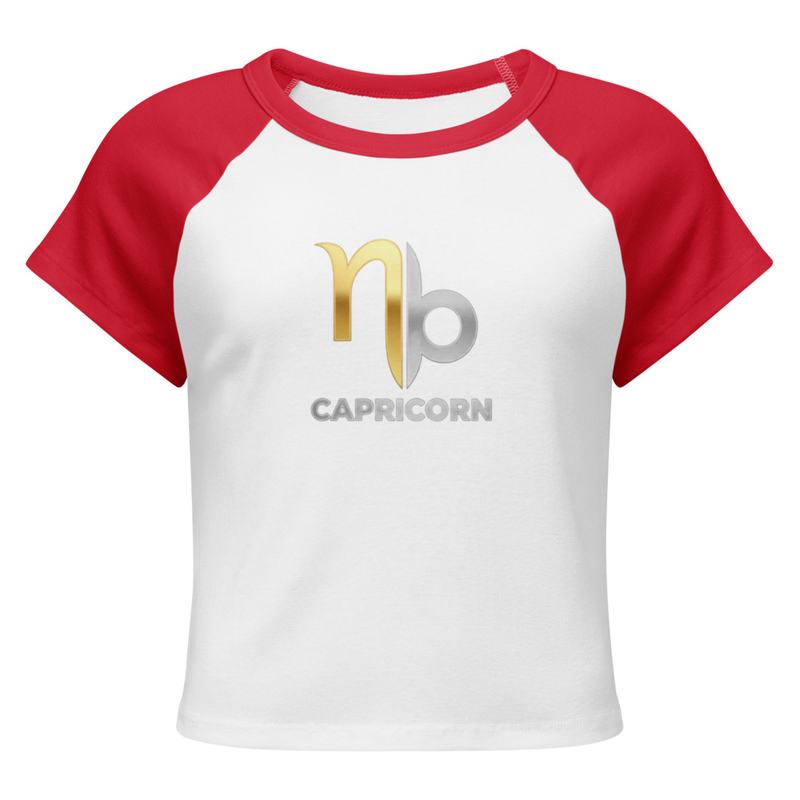 Capricorn Women’s micro rib raglan baby tee