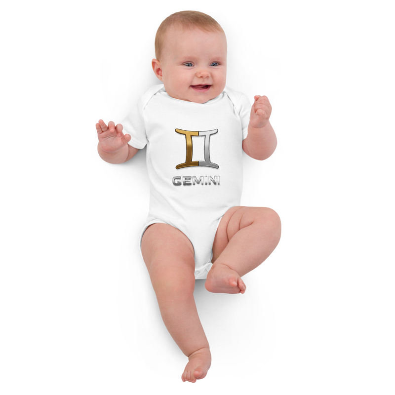 Gemini Organic cotton baby bodysuit
