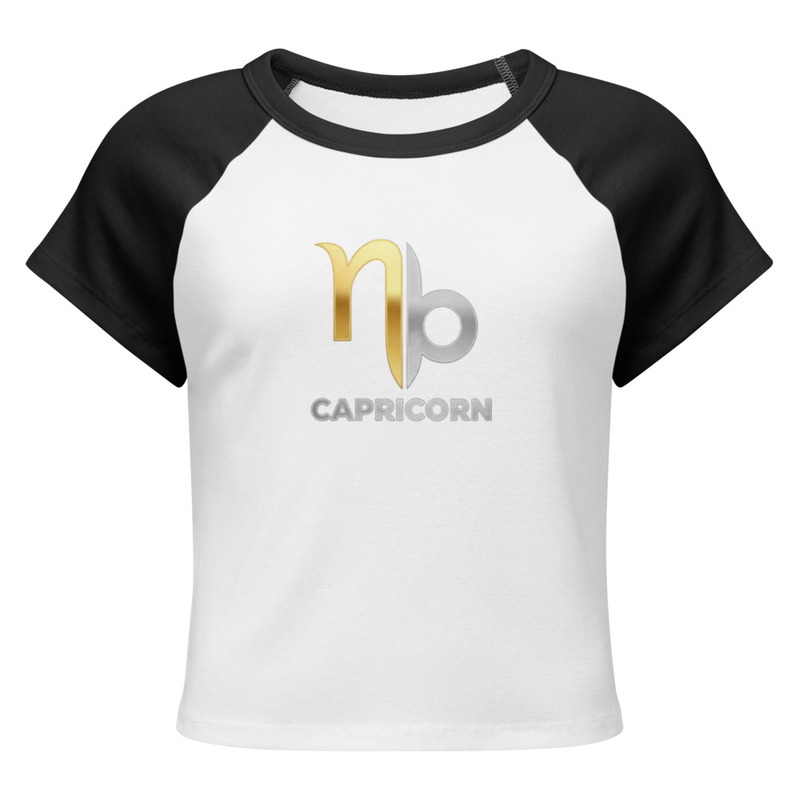 Capricorn Women’s micro rib raglan baby tee