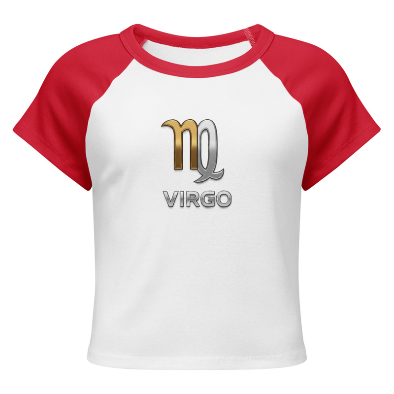 Virgo Women’s micro rib raglan baby tee