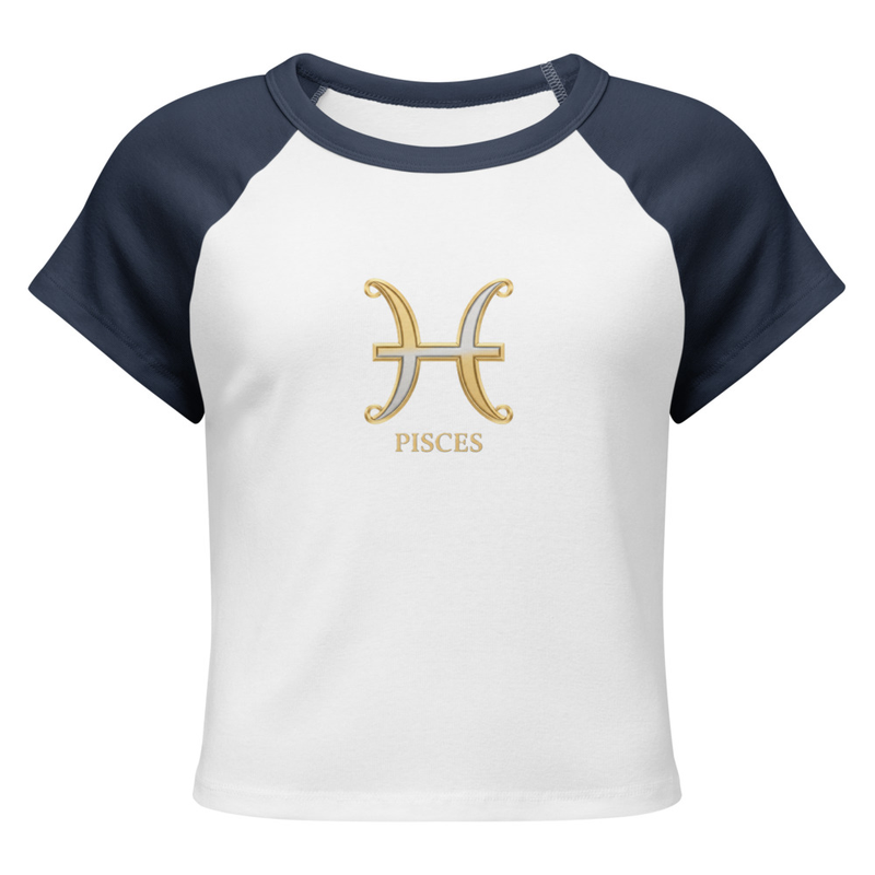 Pisces Women’s micro rib raglan baby tee
