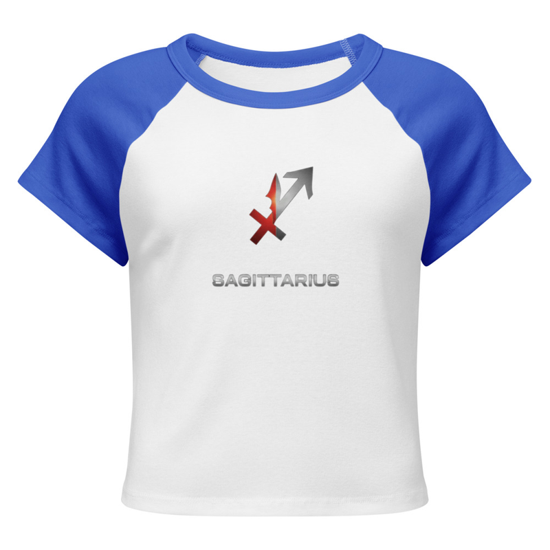 Sagittarius Women’s micro rib raglan baby tee