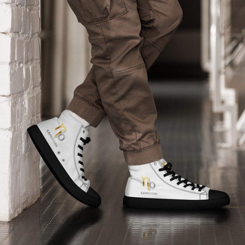 Capricorn Men’s high top canvas shoes