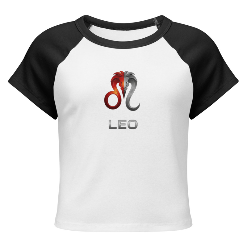 Leo Women’s micro rib raglan baby tee