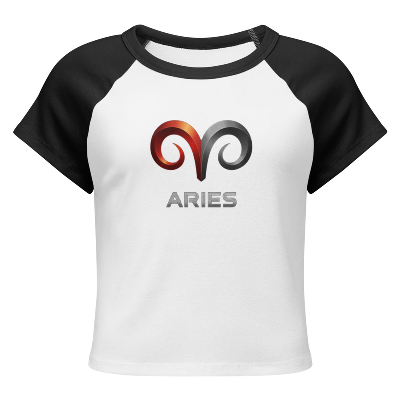 Aries Women’s micro rib raglan baby tee