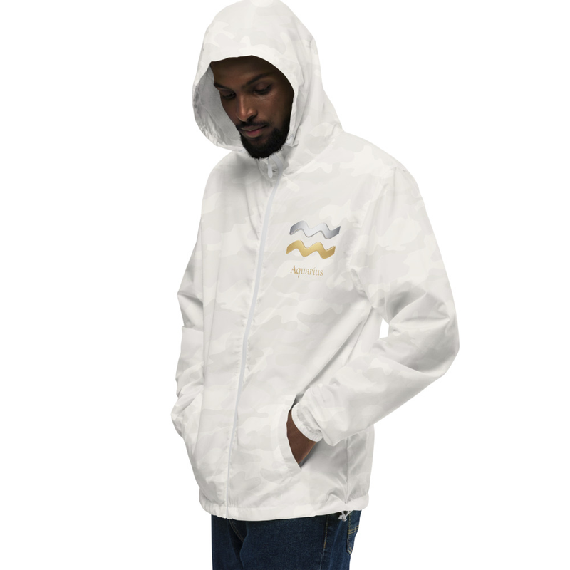 Aquarius Unisex lightweight zip up windbreaker